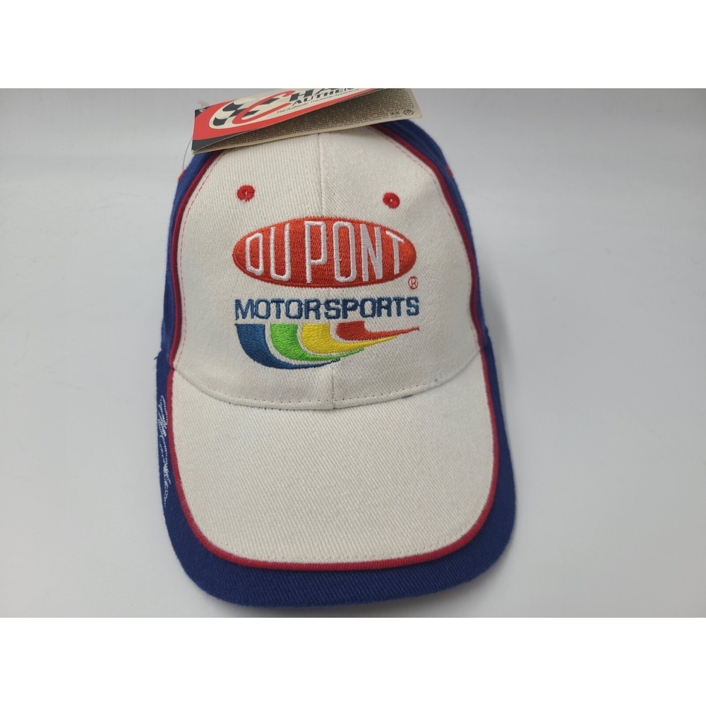 Vintage Jeff Gordon #24 DuPont Motorsports Chase Adjustable Hat Cap NASCAR White